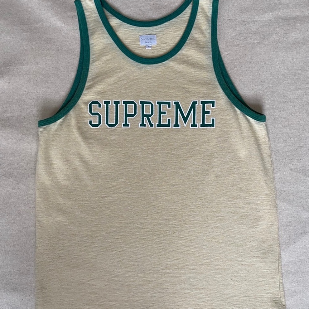 SUPREME Heather Tank Top Yellow SS 2010